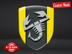 Fiat Abarth Autocollant Bombé Finition Élégante Étiquettes Pro